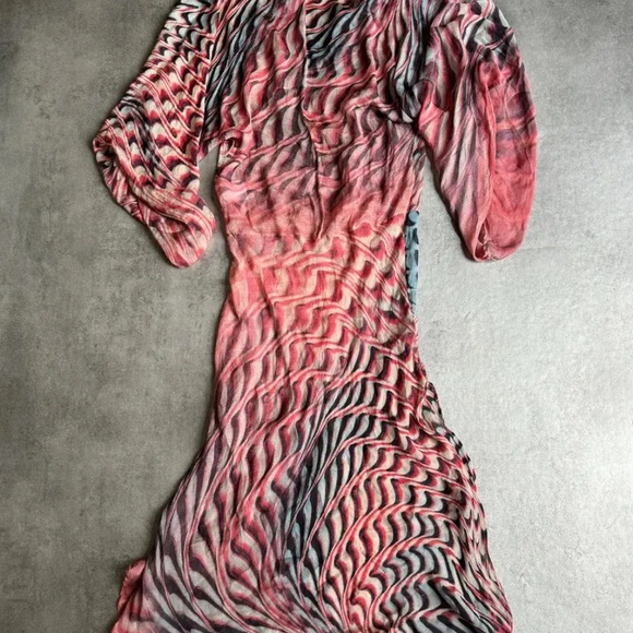 S2001 Roberto Cavalli Psychadelic Silk Dress - Picture 7 of 9